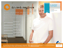 Tablet Screenshot of dr-magiera.de